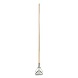 Boardwalk® Quick Change Metal Head Mop Handle For No. 20 And Up Heads, 54" Wood Handle freeshipping - TVN Wholesale 