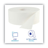 Boardwalk® Jrt Bath Tissue, Jumbo, Septic Safe, 2-ply, White, 3.5" X 1000 Ft, 12 Rolls-carton freeshipping - TVN Wholesale 