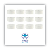 Boardwalk® Jrt Bath Tissue, Jumbo, Septic Safe, 2-ply, White, 3.5" X 1000 Ft, 12 Rolls-carton freeshipping - TVN Wholesale 