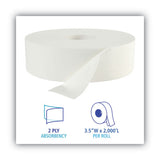 Boardwalk® Jrt Bath Tissue, Jumbo, Septic Safe, 2-ply, White, 3.5" X 2000 Ft, 6 Rolls-carton freeshipping - TVN Wholesale 