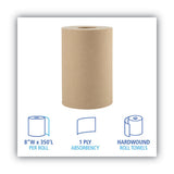 Boardwalk® Hardwound Paper Towels, 8" X 350ft, 1-ply Natural, 12 Rolls-carton freeshipping - TVN Wholesale 
