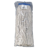 Boardwalk® Mop Head, Economical Lie-flat Head, Cotton Fiber, 20oz, White, 12-carton freeshipping - TVN Wholesale 