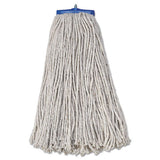 Boardwalk® Mop Head, Economical Lie-flat Head, Cotton Fiber, 20oz, White, 12-carton freeshipping - TVN Wholesale 