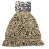 Boardwalk® Patriot Looped End Wide Band Mop Head, Medium, Green-brown, 12-carton freeshipping - TVN Wholesale 