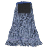 Boardwalk® Mop Head, Loop-end, Cotton With Scrub Pad, Large, 12-carton freeshipping - TVN Wholesale 