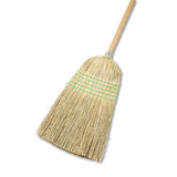 Boardwalk® Parlor Broom, Yucca-corn Fiber Bristles, 56" Overall Length, Natural, 12-carton freeshipping - TVN Wholesale 