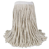 Boardwalk® Mop Head, Cotton, Cut-end, White, 4-ply, #16 Band, 12-carton freeshipping - TVN Wholesale 