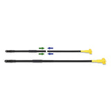 Boardwalk® Two-piece Metal Handle With Plastic Jaw Head, 59" Handle, Black-yellow freeshipping - TVN Wholesale 