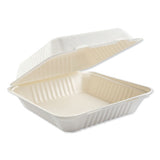 Boardwalk® Bagasse Food Containers, Hinged-lid, 1-compartment 6 X 6 X 3.19, White, 125-sleeve, 4 Sleeves-carton freeshipping - TVN Wholesale 