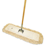 Boardwalk® Cotton Dry Mopping Kit, 24 X 5 Natural Cotton Head, 60" Natural Wood Handle freeshipping - TVN Wholesale 