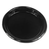Boardwalk® Hi-impact Plastic Dinnerware, Plate, 10" Dia, Black, 500-carton freeshipping - TVN Wholesale 