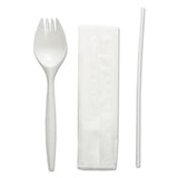 Boardwalk® School Cutlery Kit, Napkin-spork-straw, White, 1000-carton freeshipping - TVN Wholesale 