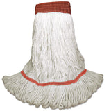 Boardwalk® Saddleback Loop-end Wet Mop Heads, Large, White, Rayon, 12-carton freeshipping - TVN Wholesale 