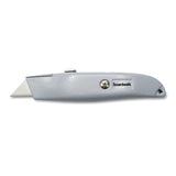 Boardwalk® Retractable Metal Utility Knife, Retractable, Straight-edged, Gray freeshipping - TVN Wholesale 