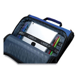 Case it™ Universal Zipper Binder, 3 Rings, 2" Capacity, 11 X 8.5, Blue-gray Accents freeshipping - TVN Wholesale 