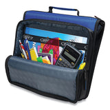 Case it™ Universal Zipper Binder, 3 Rings, 2" Capacity, 11 X 8.5, Blue-gray Accents freeshipping - TVN Wholesale 