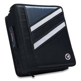 Case it™ Z-system 2-in-1 Zipper Binder, 3 Rings (x2), 1.5" Capacity (x2), 11 X 8.5, Black-gray Accents freeshipping - TVN Wholesale 