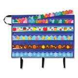 Carson-Dellosa Education Border Storage Pocket Chart, Blue-clear, 41" X 24.5" freeshipping - TVN Wholesale 