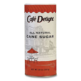 Café Delight All Natural Cane Sugar. 20 Oz Canister freeshipping - TVN Wholesale 