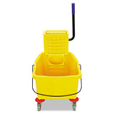 Flo-Pac® Side-press Bucket-wringer Combo, 35 Qt, Yellow freeshipping - TVN Wholesale 