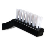 Carlisle Flo-pac Utility Toothbrush Style Maintenance Brush, White Nylon Bristles, 7.25" Brush, 7" Black Polypropylene Handle freeshipping - TVN Wholesale 