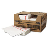 Chix® Food Service Towels, 13 X 21, Cotton, White-red, 150-carton freeshipping - TVN Wholesale 