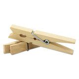 Creativity Street® Wood Spring Clothespins, 3.38" Length, Natural, 50-pack freeshipping - TVN Wholesale 