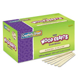 Creativity Street® Natural Wood Craft Sticks, 4.5" X 0.38", Economy Grade Wood, Natural, 1,000-box freeshipping - TVN Wholesale 