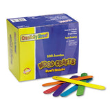 Creativity Street® Colored Wood Craft Sticks, 6" X 0.75", Assorted, 500-box freeshipping - TVN Wholesale 