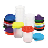 Creativity Street® No-spill Paint Cups, Assorted Color Lids-cear Cups, 10-set freeshipping - TVN Wholesale 