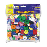 Creativity Street® Plastic Button Assortment, 1 Lb, Assorted Colors-shapes-sizes freeshipping - TVN Wholesale 