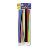 Creativity Street® Jumbo Stems, 12" X 6 Mm, Metal Wire, Polyester, Assorted, 1,000-box freeshipping - TVN Wholesale 