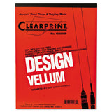 Clearprint® Design Vellum Paper, 16lb, 8.5 X 11, Translucent White, 50-pad freeshipping - TVN Wholesale 
