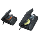 Cd-dvd Wallet, Holds 72 Discs, Black