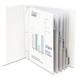 C-Line® Sheet Protectors With Index Tabs, Heavy, Clear Tabs, 2", 11 X 8 1-2, 5-st freeshipping - TVN Wholesale 