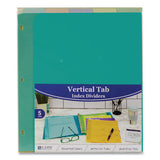 C-Line® Index Dividers With Vertical Tab, 5-tab, 11.5 X 10, Assorted, 1 Set freeshipping - TVN Wholesale 