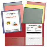 C-Line® Classroom Connector Folders, 11 X 8.5, Clear-assorted, 6-pack freeshipping - TVN Wholesale 