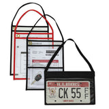 C-Line® 2-pocket Shop Ticket Holder W-strap, Black Stitching, 150-sheet, 9 X 12, 15-box freeshipping - TVN Wholesale 
