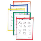 C-Line® Reusable Dry Erase Pockets, 9 X 12, Assorted Primary Colors, 25-box freeshipping - TVN Wholesale 