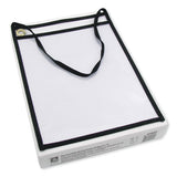 C-Line® 1-pocket Shop Ticket Holder W-strap, Black Stitching, 75-sheet, 9 X 12, 15-box freeshipping - TVN Wholesale 
