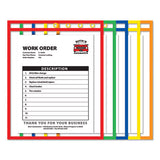 C-Line® Stitched Shop Ticket Holders, Neon, Assorted 5 Colors, 75", 9 X 12, 10-pack freeshipping - TVN Wholesale 
