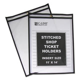 C-Line® Shop Ticket Holders, Stitched, Both Sides Clear, 75 Sheets, 11 X 14, 25-box freeshipping - TVN Wholesale 