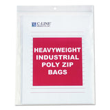 C-Line® Heavyweight Industrial Poly Zip Bags, 8 1-2 X 11, 50-bx freeshipping - TVN Wholesale 