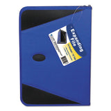 C-Line® Expanding File W- Zipper Closure, 2" Expansion, 13 Sections, Letter Size, Blue freeshipping - TVN Wholesale 