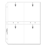 C-Line® Clear Photo Pages For 8, 3-1-2 X 5 Photos, 3-hole Punched, 11-1-4 X 8-1-8 freeshipping - TVN Wholesale 