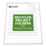 C-Line® Poly Project Folders, Letter Size, Clear, 25-box freeshipping - TVN Wholesale 