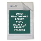 C-Line® Deluxe Vinyl Project Folders, Legal Size, Clear, 50-box freeshipping - TVN Wholesale 