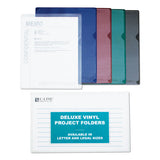 C-Line® Deluxe Vinyl Project Folders, Legal Size, Clear, 50-box freeshipping - TVN Wholesale 
