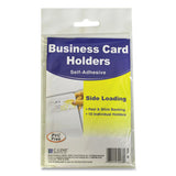 C-Line® Self-adhesive Business Card Holders, Side Load, 2 X 3 1-2, Clear, 10-pack freeshipping - TVN Wholesale 