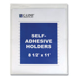 C-Line® Self-adhesive Shop Ticket Holders, Super Heavy, 15 Sheets, 8 1-2 X 11, 50-box freeshipping - TVN Wholesale 